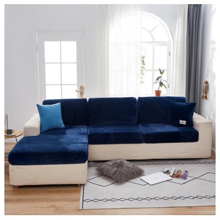 Sofahusse 1/2/3 Stretch Elastic Sofa Sitzbezüge Schonbezug, Lollanda blau