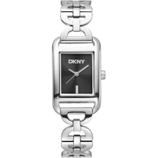 DKNY Open Link square watchsilver DK1L142M0225 - schwarz,silber - 21 x 34mm