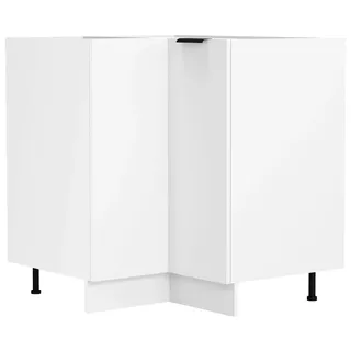 VCM Unterschrank Eck Küchenschrank 76 x 76 x 82 cm Weiß
