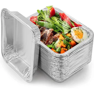 Mamatura Aluschalen klein [Napoleon Gasgrills] 50 Napoleon Alu Tropfschalen, Fettauffangschalen Gasgrill, Gilltassen | Napoleon Grill Zubehör | Travel-Q, Smoker, Rogue | Asietten Alu Grillschalen (50)