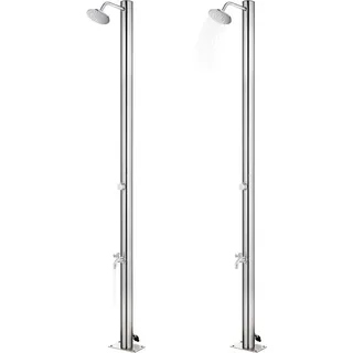 vidaXL Gartendusche 215 cm edelstahl 315940