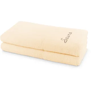 Saunatuch MÖVE FOR FROTTANA, weiß (ivory), B:80cm L:200cm, Walkfrottier, Obermaterial: 100% Baumwolle, Handtücher