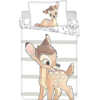 Bambi Disney Bambi Little One Kinderbettwäsche 100×135cm, 40×60 cm – weiche Baumwolle