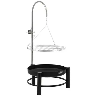 BBQ-Toro Schwenkgrill schwarz