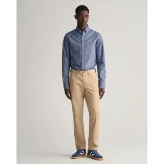 Gant für Herren. 1505221 Slim Fit Twill Chino-Hose (33/34), Lässig, Baumwolle, Bio-Baumwolle, Nachhaltig