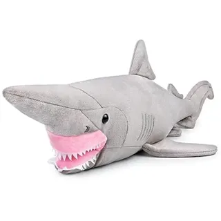 PuffPurrs Simulations-Plüschtier Koboldhai - 26,5" Langer lebensechter Grauer Koboldhai Stofftiere, superweiche realistische Meereskreaturen Hai Plüsch, Geschenksammlung für Kinder
