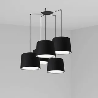 FARO Conga 5-flg. 5xE27 60 cm rund schwarz