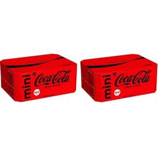 Coca-Cola ZERO SUGAR 2x Mini-Dosen 12x 150ml (3600ml) - Portions Dosen