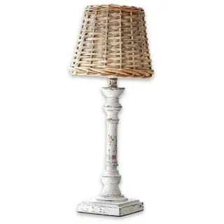 Mirabeau Tischleuchte Tischlampe Noelie braun/antikweiß braun