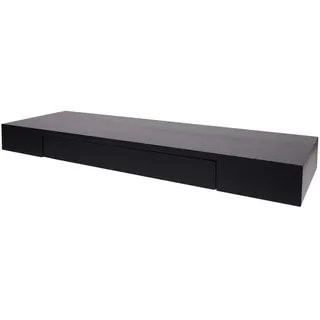 berlinlodge Wandregal 80 x 25 x 8 cm Schwarz