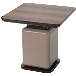 JV Möbel Brauner Holzbeistelltisch Quadratischer Tisch Wohnzimmermöbel Designertisch