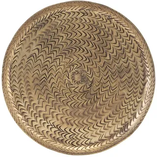 House Doctor Tablett Rattan, Ø20cm, gold