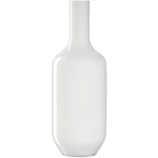 LEONARDO Bodenvase Dekovase MILANO, handgefertigt (1 St), aus Glas, in Flaschenform weiß Ø 18 cm x 50 cm