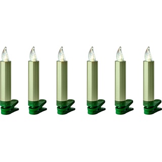 Krinner, LED Kerzen, Christbaumkerze (6 x)