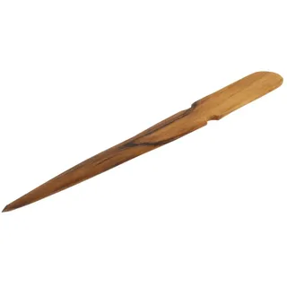 3X HOFMEISTER® Brieföffner aus geöltem Nussbaum-Holz, 20 cm, öffnet mit der Klinge alle Briefe sauber und schnell, hochwertiges Naturprodukt, handgefertigt in der EU