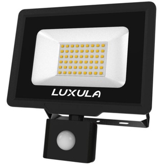 LUXULA LED Flutlichtstrahler LED-Fluter mit Bewegungsmelder, 50W, warm- & neutralweiß, 5000lm, IP65, LED fest integriert, warmweiß, neutralweiß