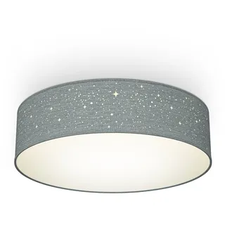 B.K.Licht Sternenhimmel 1 E27 rund grau