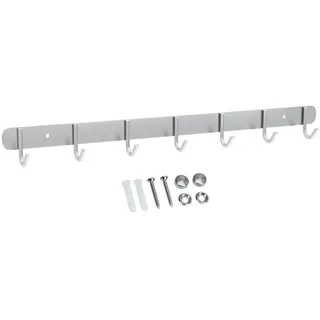 Intirilife Garderobenleiste Modell E 54 x 5 x 5 cm Silber
