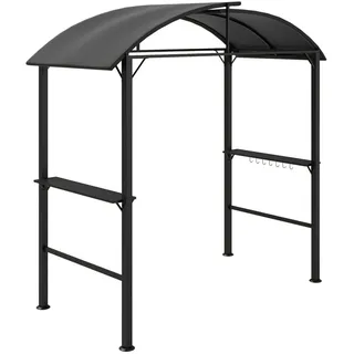 Outsunny Grillpavillon 2,09 x 1,1 m Dunkelgrau