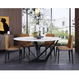 Runder Luxus Esstisch Designer Esstische 130cm Konferenz Rund Tische Möbel Neu