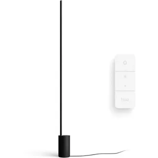 Philips Hue Smarte LED-Leuchte Bundle Gradient Signe Stehleuchte schwarz, Abschaltautomatik, Bluetooth, CCT - über Fernbedienung, Dimmer, Dimmfunktion, Farbsteuerung, Farbwechsel, Fernbedienung, Infrarot inkl., Leuchtdauer einstellbar, Memoryfunktion, Nachtlichtfunktion, RGB, Smart Home, Timerfunktion, dimmbar über Fernbedienung, erweiterbar, mehrere Helligkeitsstufen, LED wechselbar, RGB, inkl. Philips Hue Dimmschalter schwarz