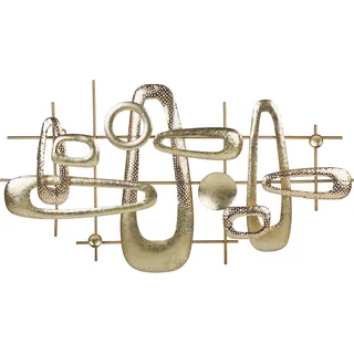 Beliani Wandobjekt Metall Gold 90x50 cm