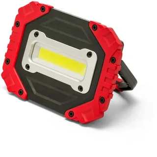 Velamp Paul Wiederaufladbare COB-LED-Arbeitsleuchte, 800 Lumen – 6500 K diffuses Licht, dimmbar, inklusive 18650-Akku und USB-Kabel – Kompaktes ABS-Design