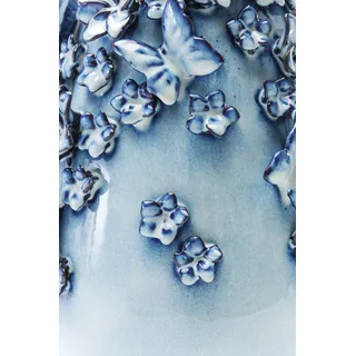 KARE DESIGN Vase Butterflies 35,5 cm Porzellan Blau