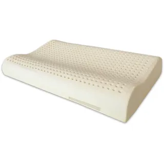 Marcapiuma - Kissen aus Naturlatex Modell Doppelwelle - Kopfkissen Latex gelocht Ultra atmungsaktiv Erholung natürlich und gesund - Höchster Komfort Ergonomisch antibakteriell - 100% Made in Italy