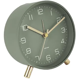 Karlsson - Wecker Lofty - Metall - matt grün - Ø11 x T5,2 cm