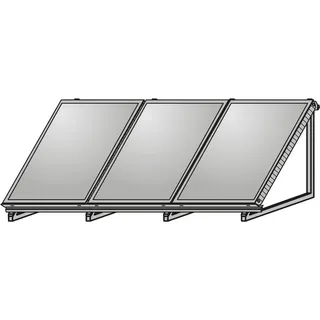 WOLF-Garten Wolf AluFlex-U Aufstellgerüst Hochformat für 3 Kollektoren F3-1-1/CFK-1