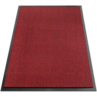 KARAT Schmutzfangmatte SKY - Fußmatte für innen und außen - rutschfest - Rot meliert / 60 x 180 cm