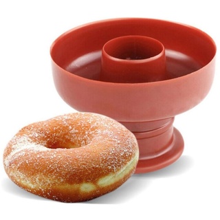 Lubgitsr Donutform Donutform, Backen Donut Form Kunststoff Kuchen Fondantform, (1-tlg) rosa