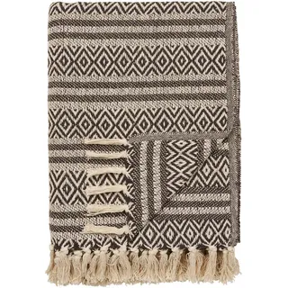 House Nordic Line Plaid 130 x 180 cm Braun