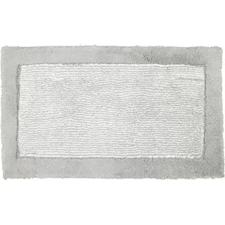 CAWÖ Luxury Home Two-Tone 590 Badteppich 60 x 100 cm platin