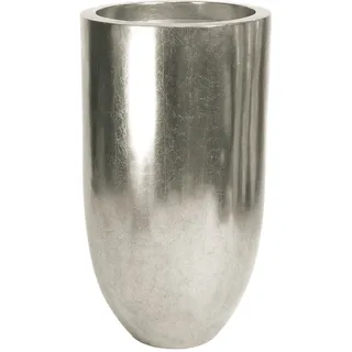Pandora elegante Bodenvase Ø 50 cm, Höhe 90 cm silver leaf
