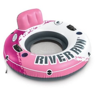 INTEX 56824EU - Schwimmring - Pink River Run 1 (Ø135 cm) mit Rückenlehne + Getränkehalter (Ø135 cm)