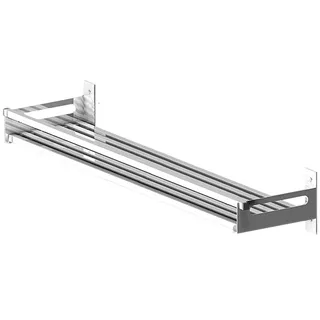 Gewürzregal zur Wandmontage, Küchenkräuterglas-Regal-Organizer, hängendes Gewürzregal aus Edelstahl 304 für die Küchenwand (Größe: 70 cm, Farbe: Silber)
