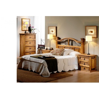 Doppelbett MEXICO Hacienda, Pinie Massivholz