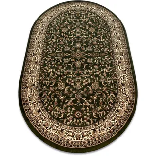 RugsX Teppich ROYAL ADR Oval modell 1745 grün, 200x290 cm