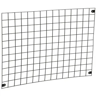 [en.casa] Wandgitter Sæby Metall 75 x 55 cm Schwarz