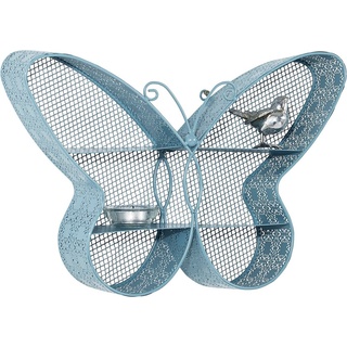 pajoma® Deko-Wandregal Schmetterling, Dekoregal, Wanddeko blau