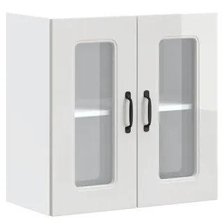 vidaXL Hängeschrank mit Glastür 0 x 0 x 0 cm Weiß