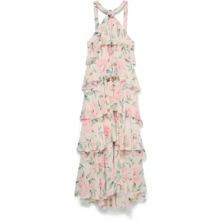 Vero Moda Kleid Maxi Grün/Rosa/Roségold 40