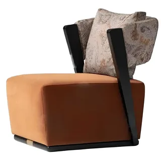 Xlmoebel Loungesessel Moderne orange Stoff-Sitzecke mit Relax- und Cocktailsessel (1-St., Sessel), Hergestellt in Europa orange
