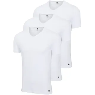 adidas V-Neck Shirt weiß L