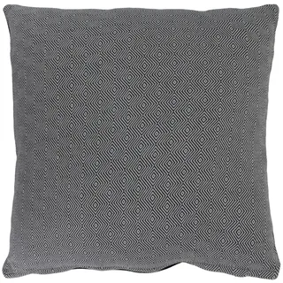 Alphadeco Rhombus Raute Soft Sofakissen inkl. Füllung - Bezug: 100% Baumwolle - Mordernes Ethno Design - viele Größen (Grau, 60x60cm)