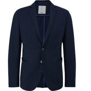 s.Oliver - Slim: Jogg Suit-Sakko, Herren, blau, 40