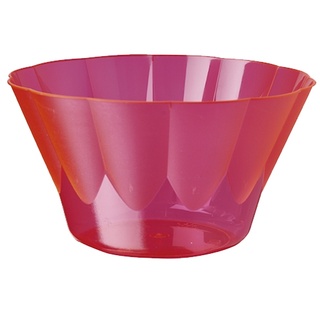 Starpak 54 Eis- und Dessertschalen, PS rund 400 ml Ø 12 cm · 7 cm pink