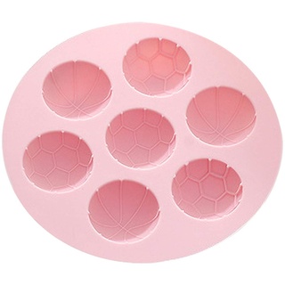 Eiswürfel Kühler Mit Deckel Kugel Ball Ball Tassen Kuchen Silikon Halbe Silikonform 7 Form Fußball Kuchenform Brei Aufbewahrung (Pink, One Size)